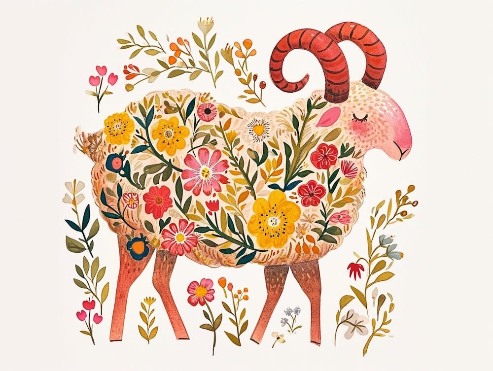 Little Floral Ram 1