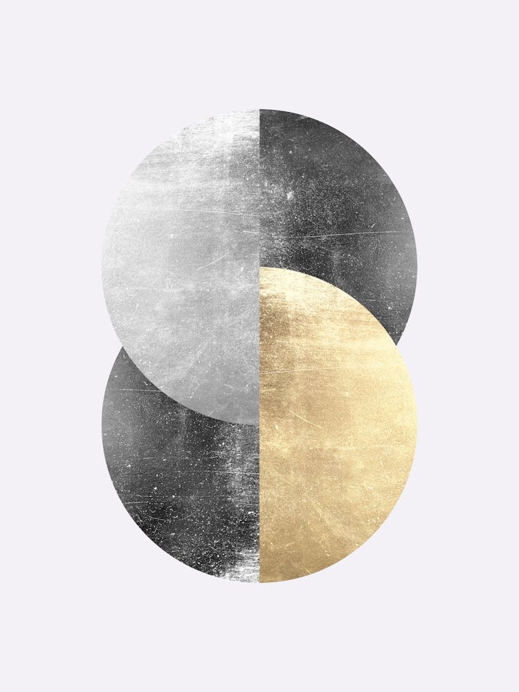 Gold and metal circles 1