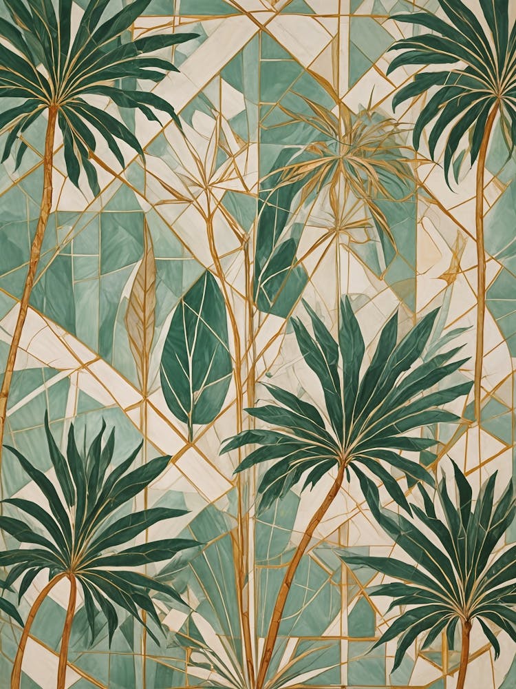 Abstract Palm Trees
