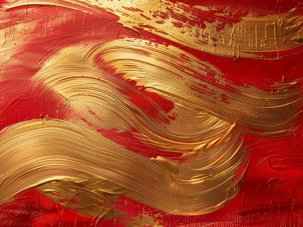 Gold And Red 6