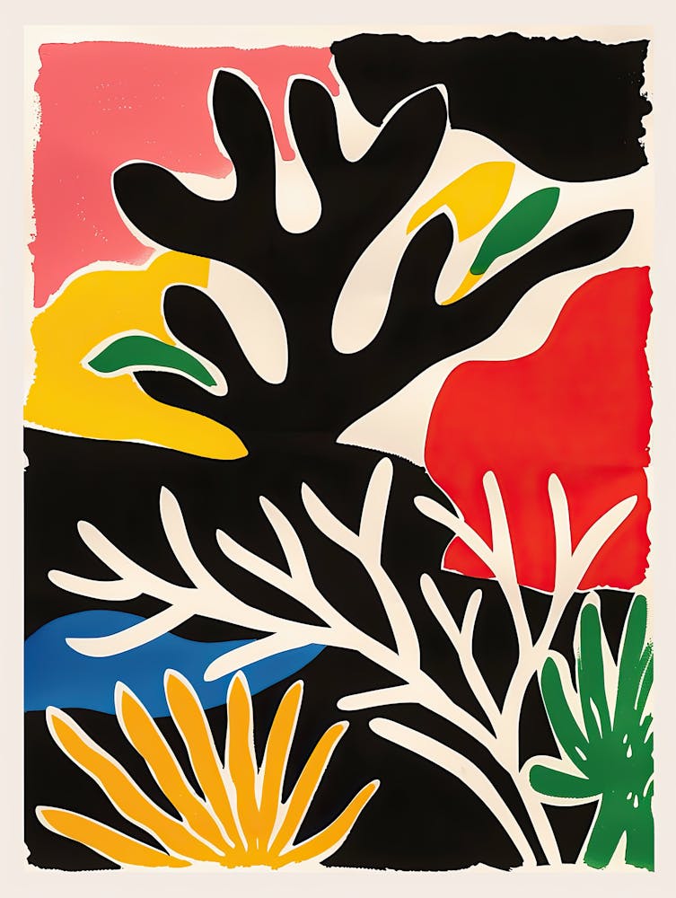 Bold Flora Matisse Style