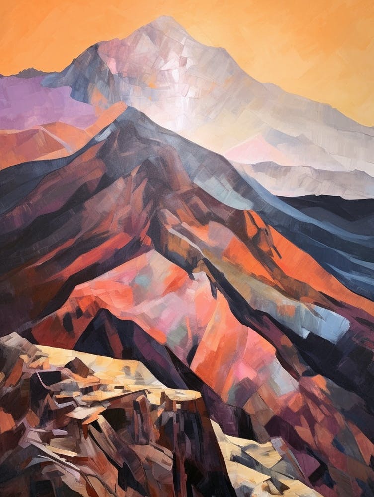 Toubkal Morocco 2 Mountain Painting