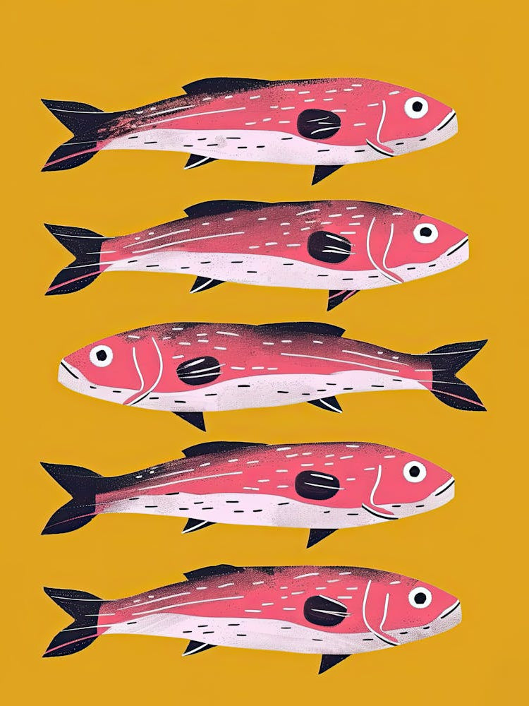 The Swimming Art Fish Poster