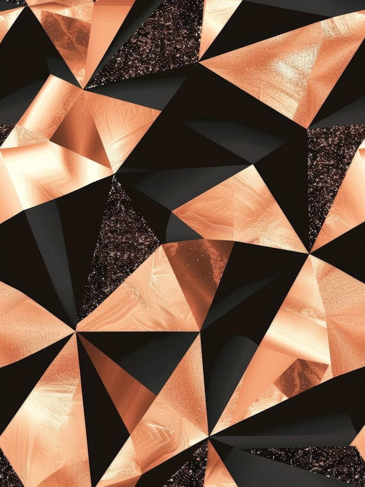 Gold And Black Triangles