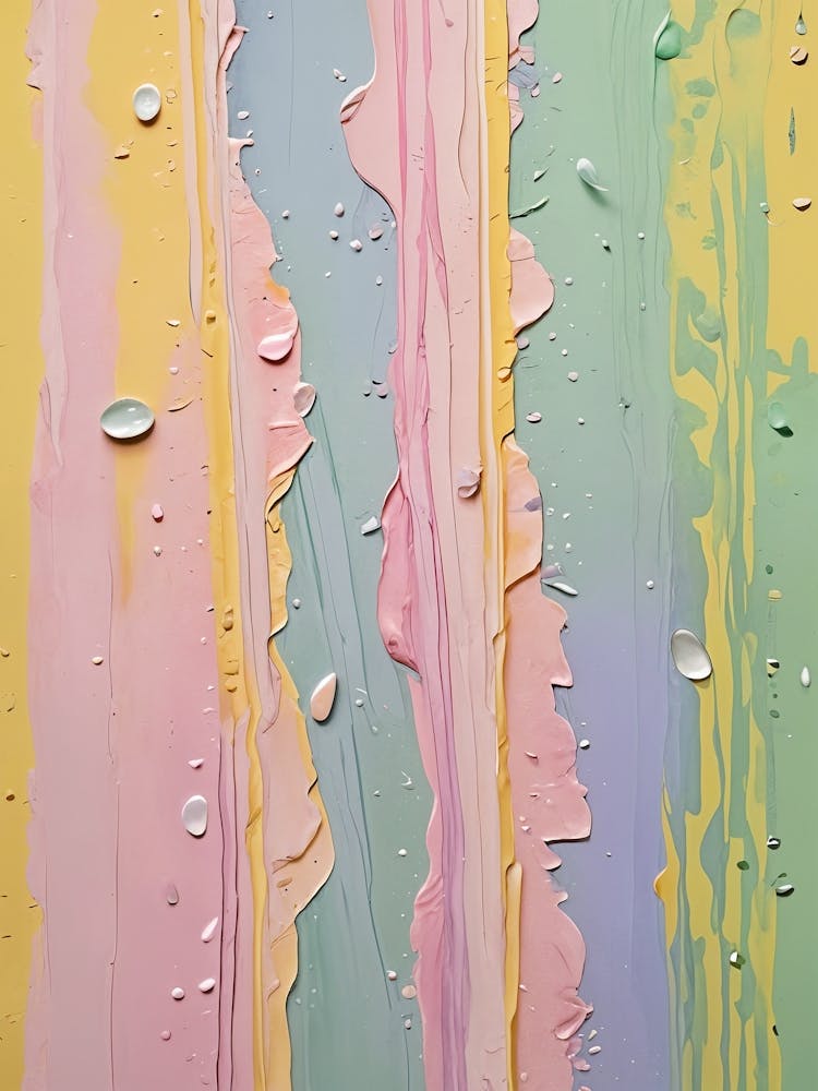 Pastel Paint And Droplets no5