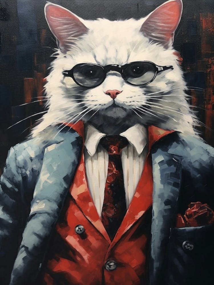 Gangster Cat Turkish Angora 3