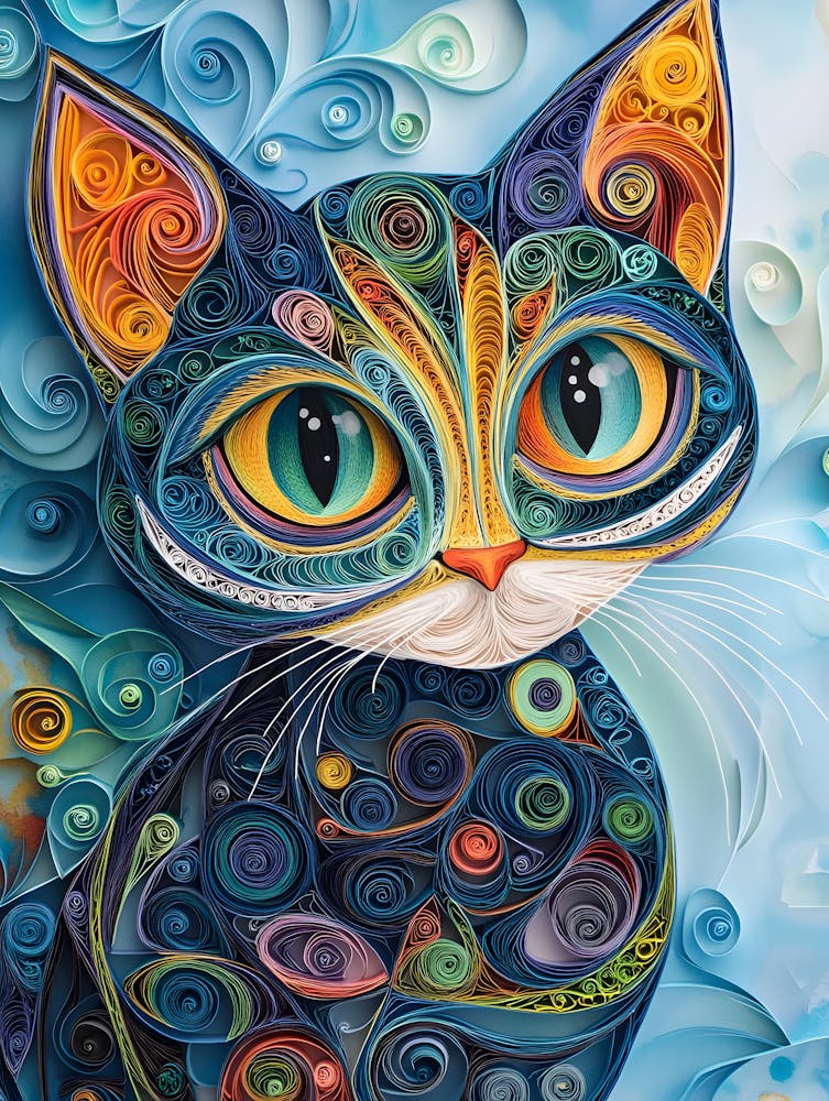 Quilling Cat 2