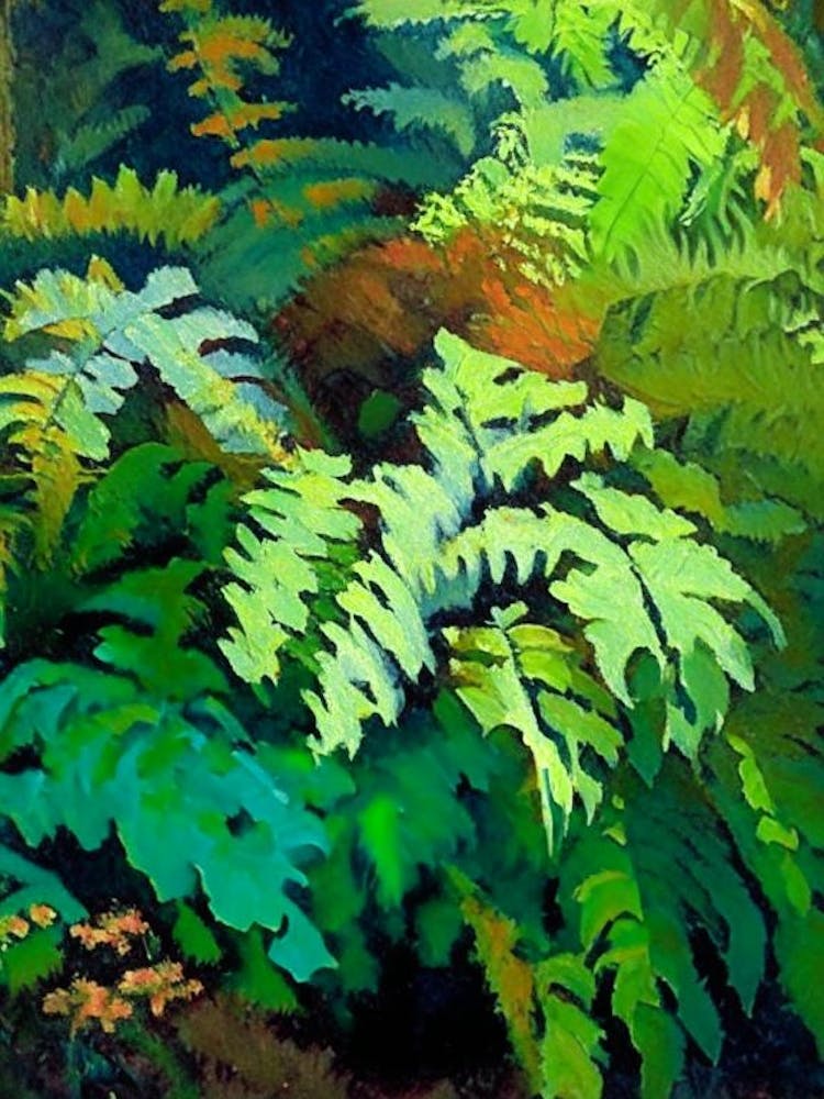 Gehender Farn Cézanne-Stil
