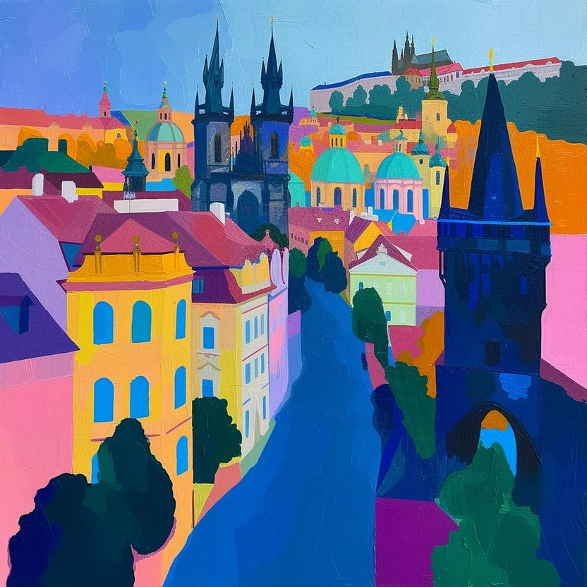 Abstract Travel Collection Prague Czech Republic 3