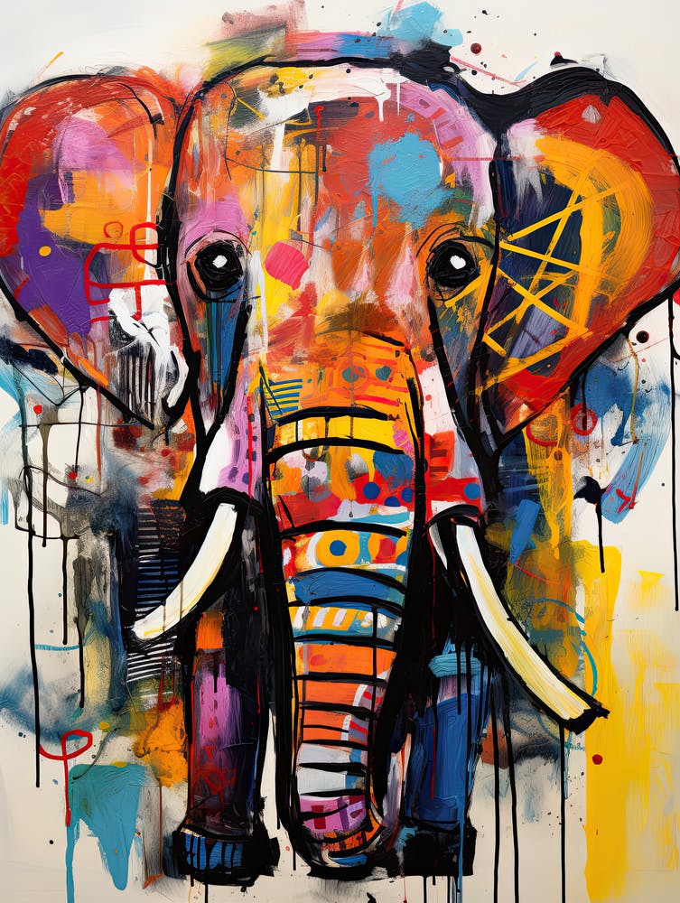Elephant Whirl in Colorful Streets