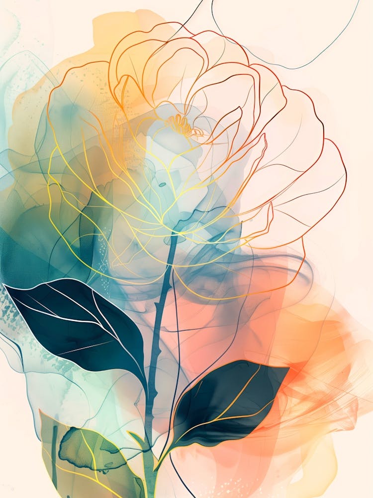 Rose Aquarelle Art Nature
