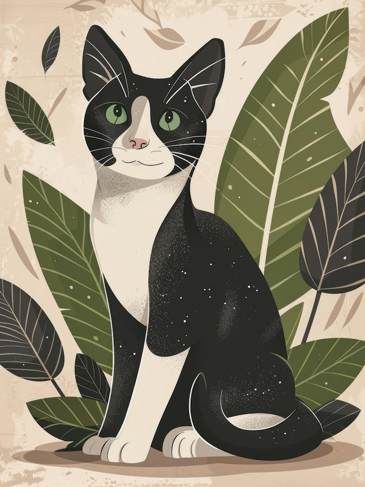 Black And White Cat 15