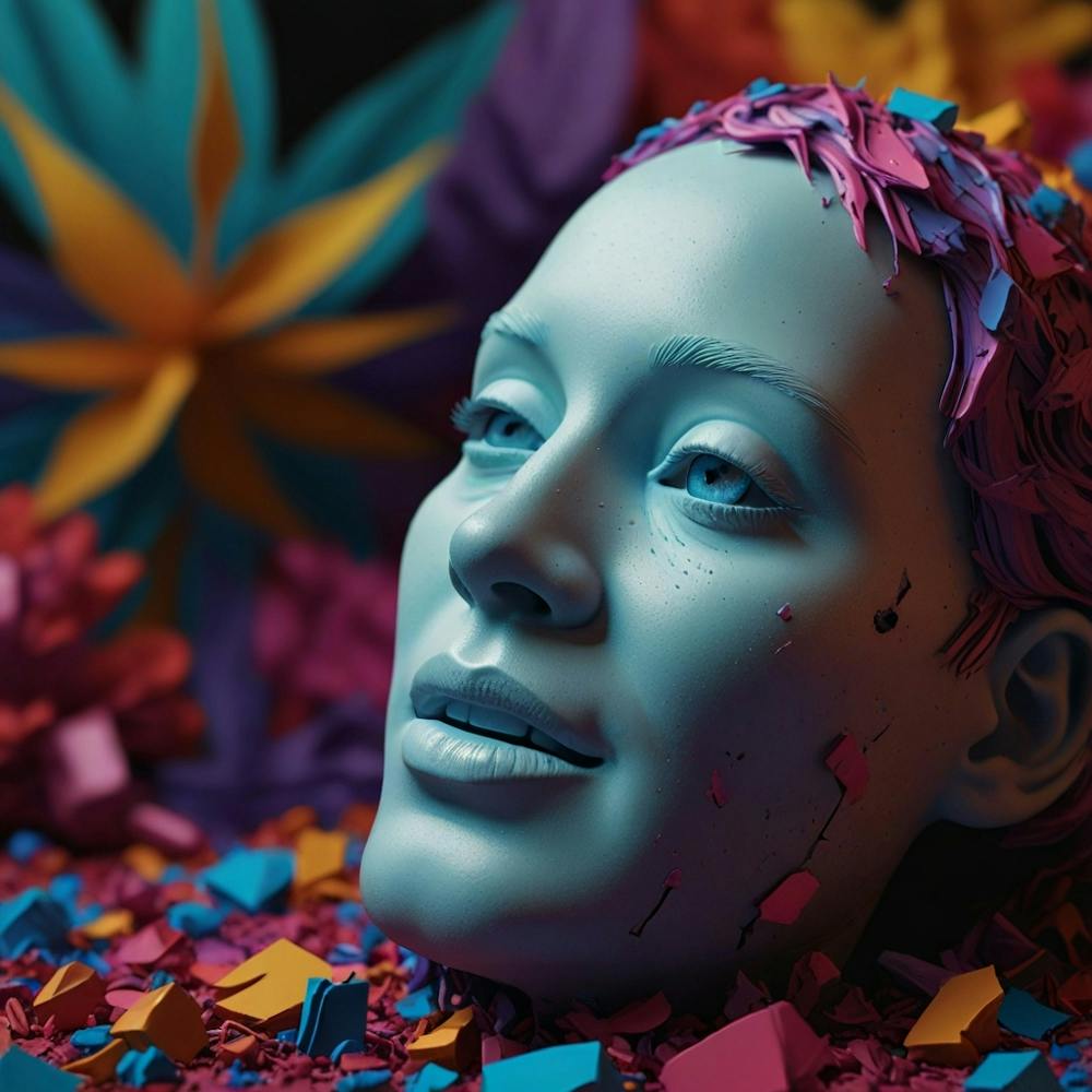 3d Portrait Of A Woman