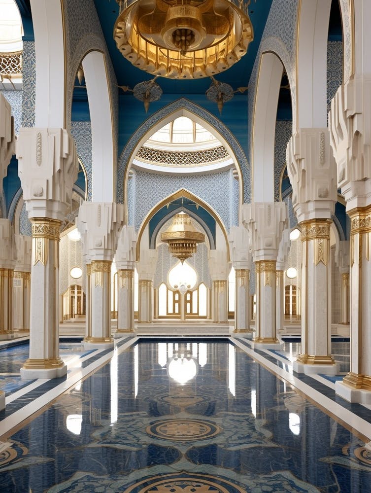 Ortaky Mosque Pixel Art 4