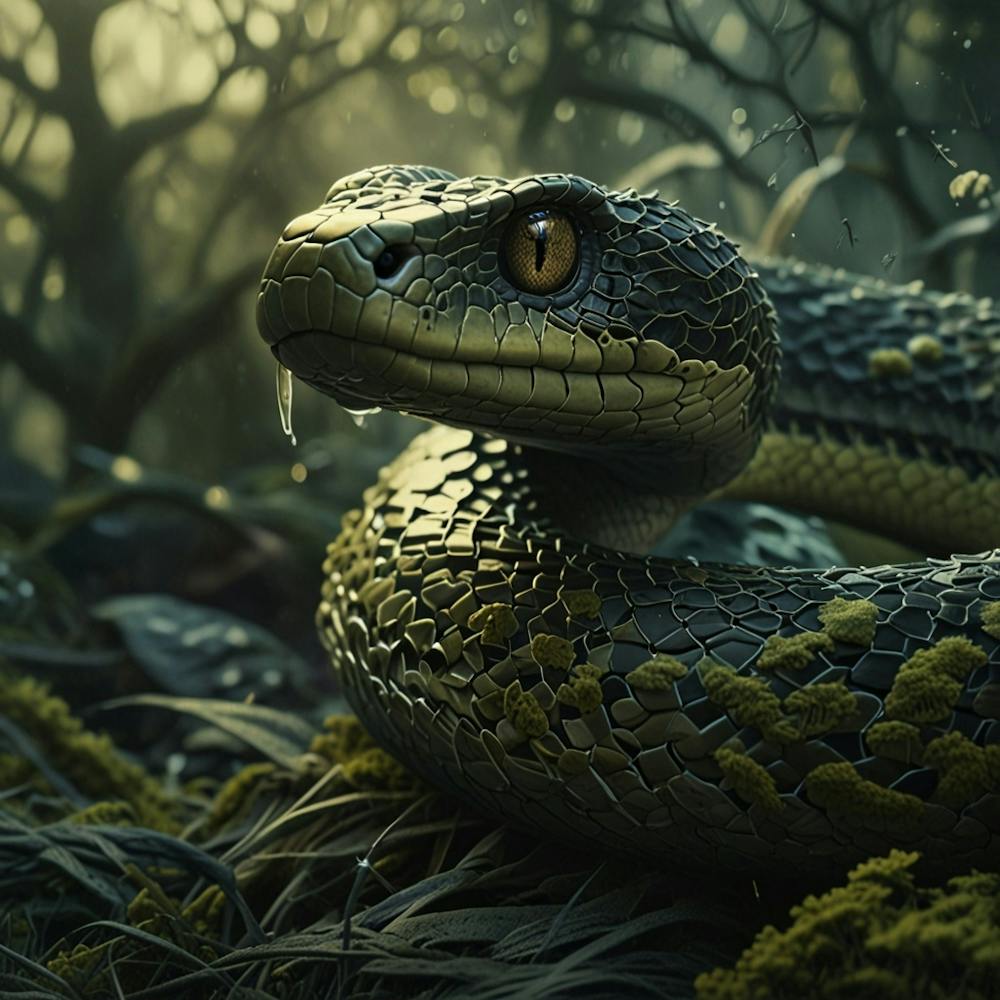 Snake In The Forest