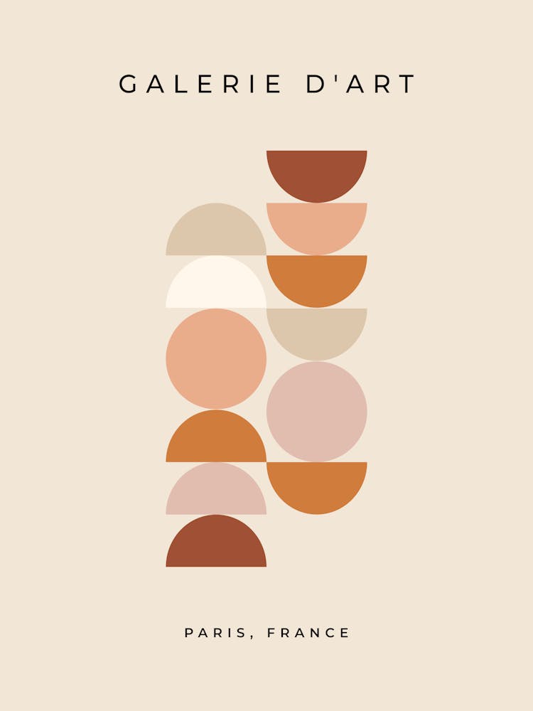 Mid Century Geometric Neutral Beige