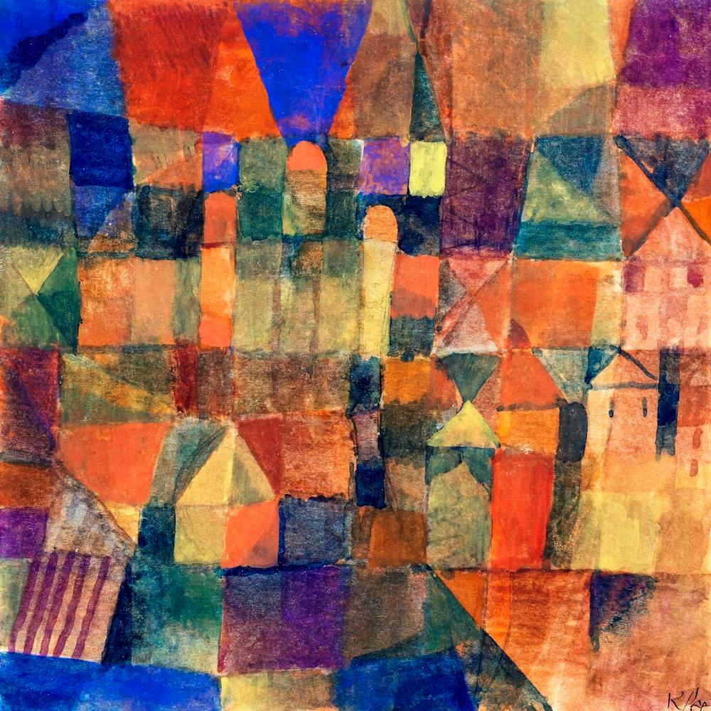5104 Paul Klee City With The Three Domes (1914) Peinture en haute résolution