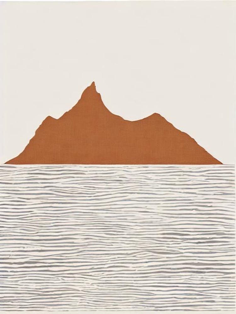 Loch Ness Scotland Boho Landmark Illustration