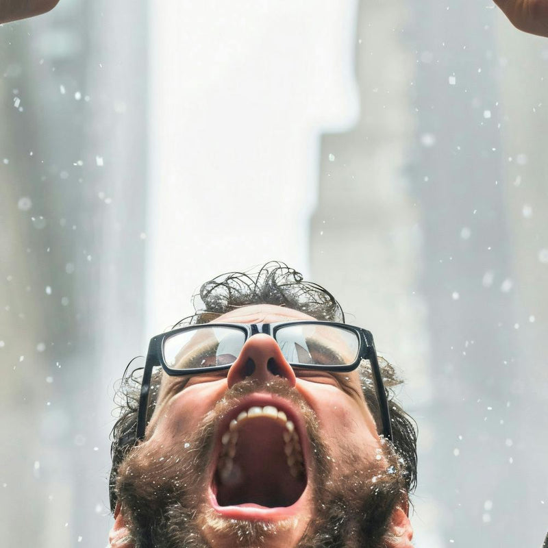 Man Yelling In The Rain