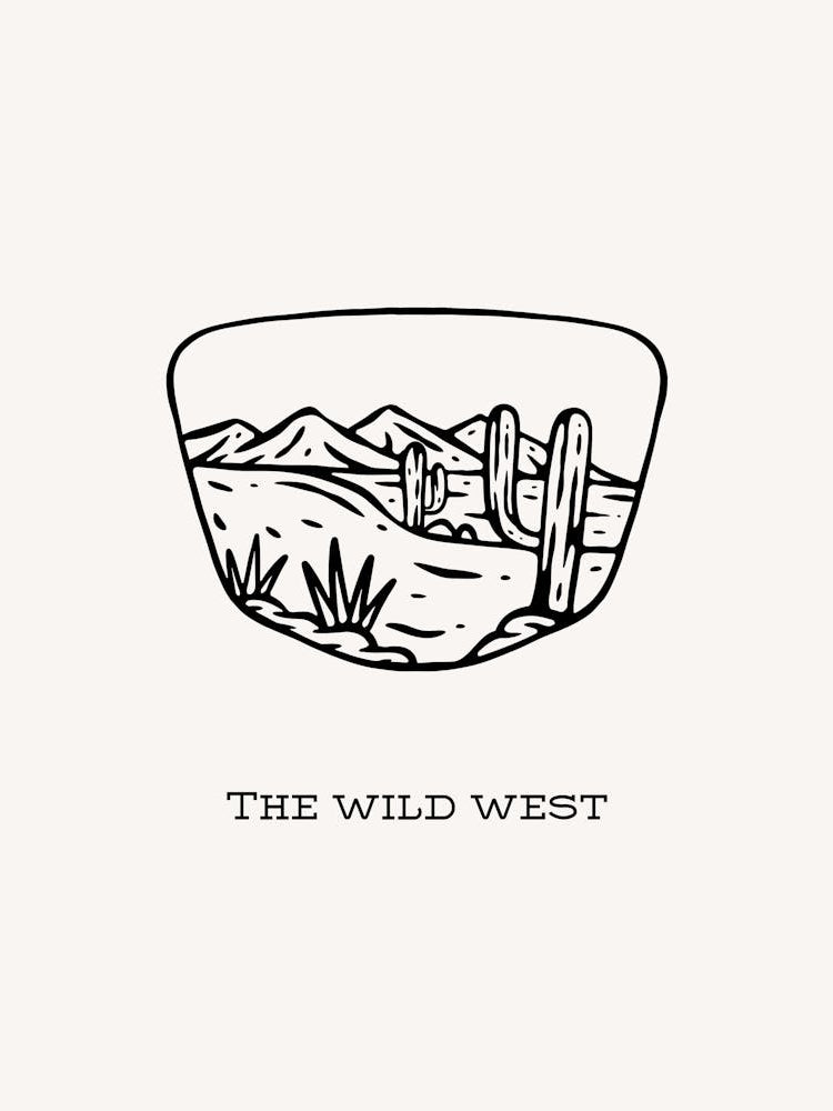 The Wild West B&W