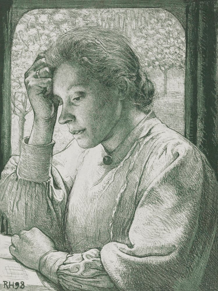 Portrait Of Henriëtte Roland Holst Van Der Schalk (1898), Richard Roland Holst