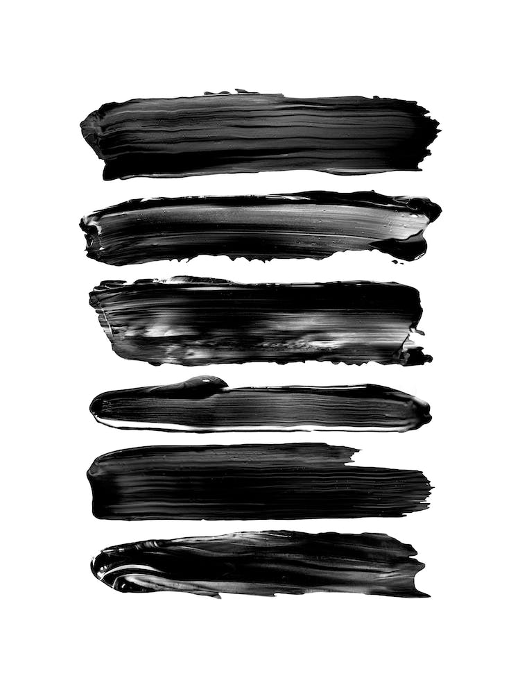 Brush Strokes In Black
