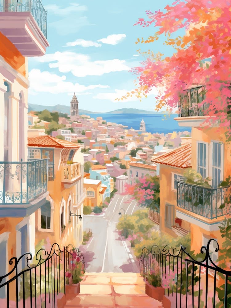 Malaga Spain 6 Illustration