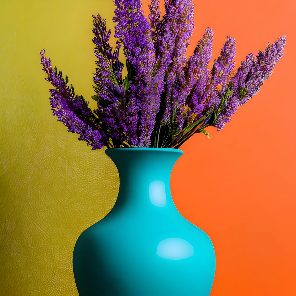 Creating A Beautiful Vase With Dazzling Colors And A Background With Beautiful Colors Solely Through (2)
