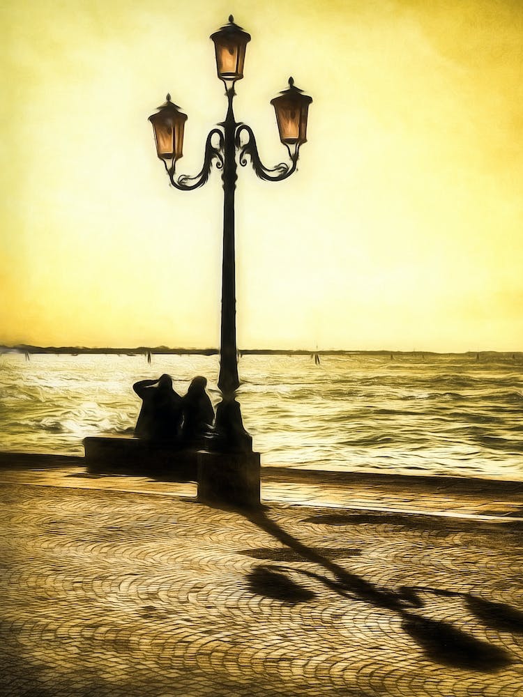 Sunset Over The Lagoon Venice