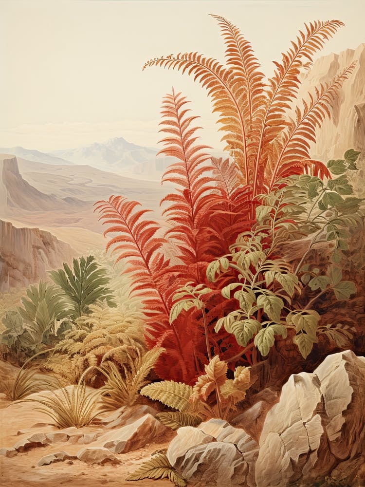 Japanese Painted Fern Victorian Style 2