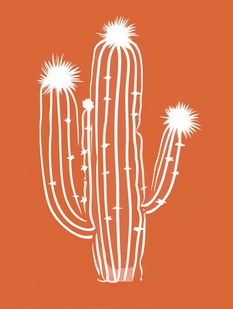 Cactus Line Drawing Hedgehog Cactus 2