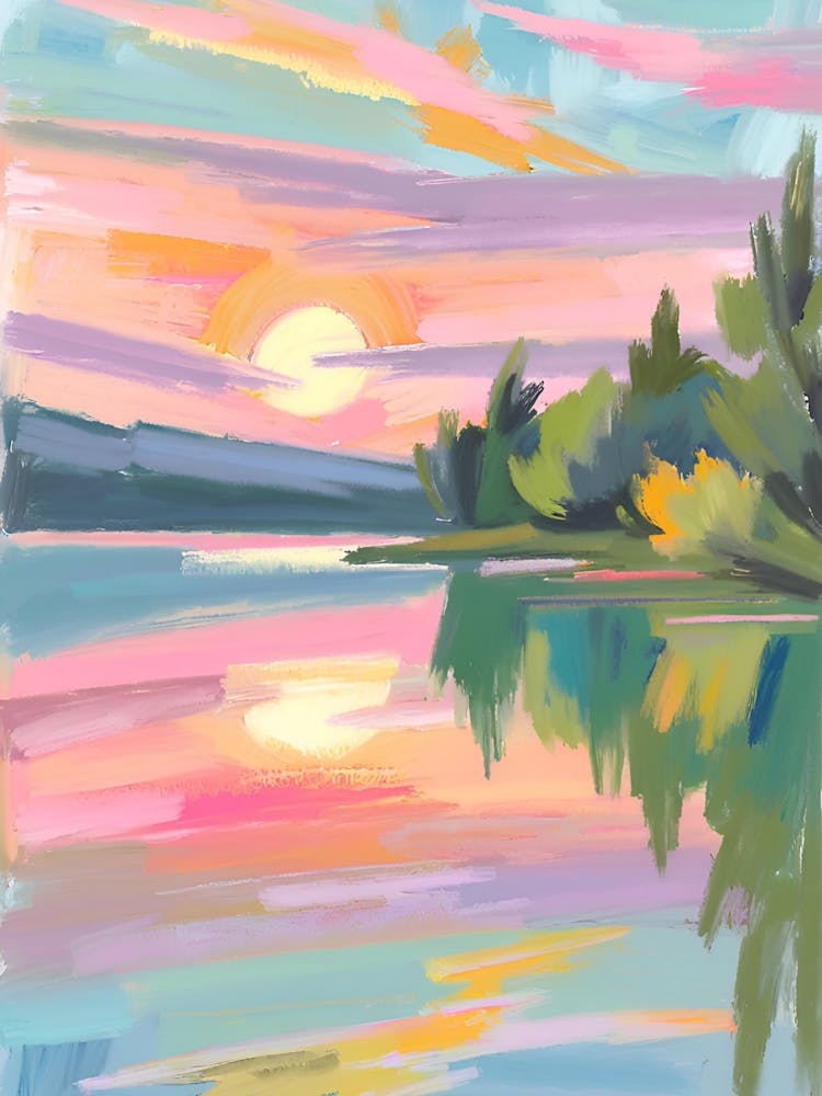 Sunset By The Lake 7
