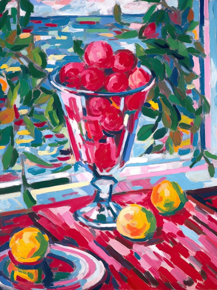 Raspberry Sorbet Painting 3