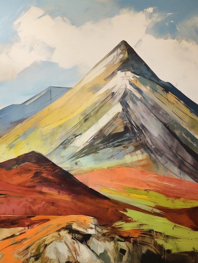 Stob Binnein Scotland 2 Mountain Painting