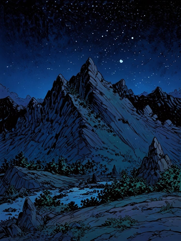 Night In The Mountains 2