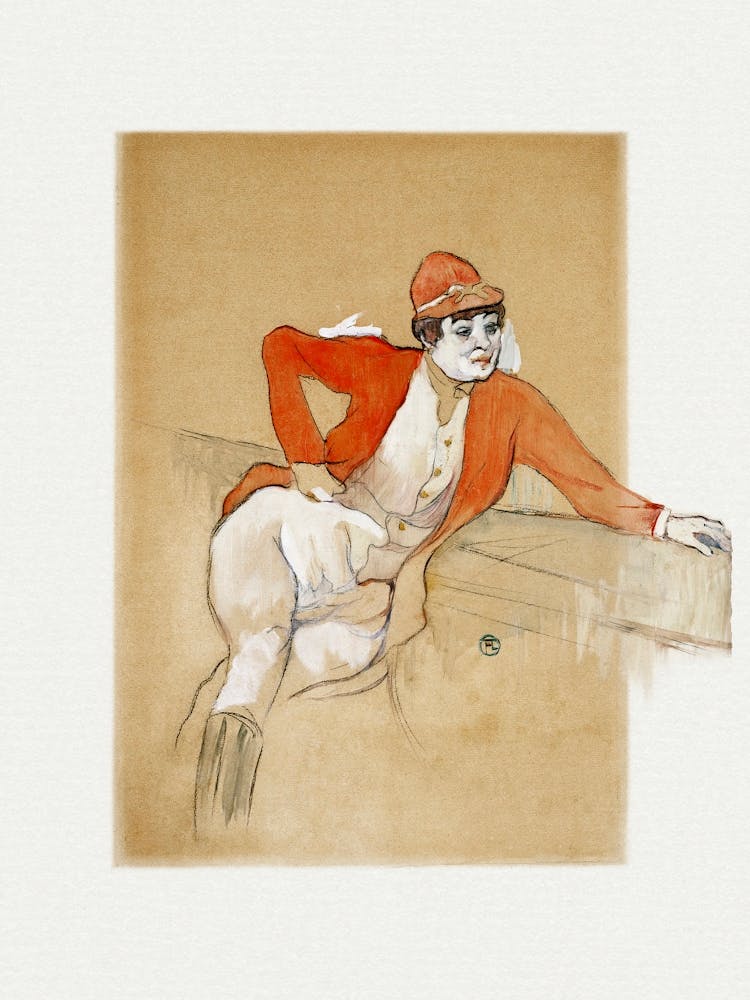 La Macarona In The Costume Of A Jockey (1893), Henri de Toulouse-Lautrec