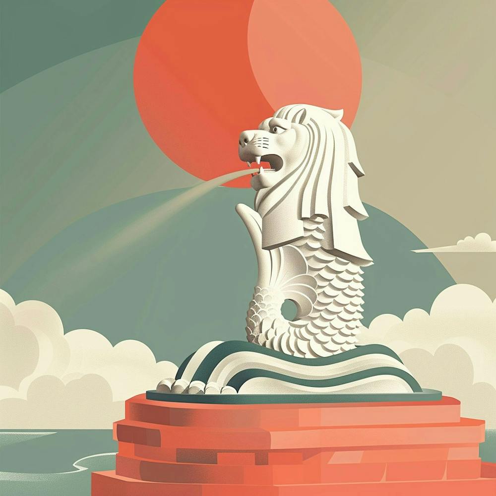 Singapore Lion Statue