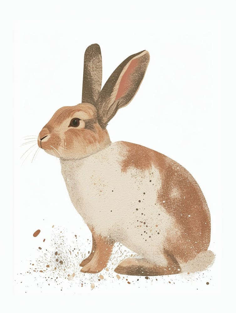New Zealand Rabbit Nursery Illustration 1