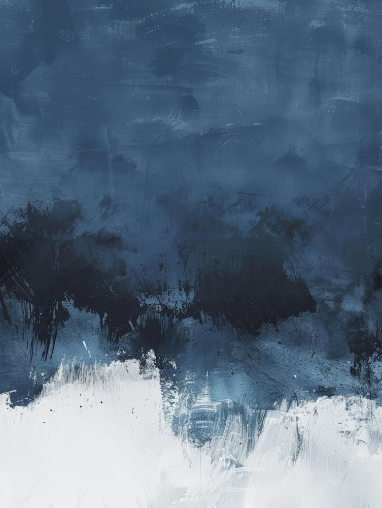 Blue Ii Impression sur Toile 1