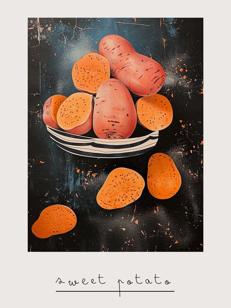 Art Deco Sweet Potato 2 Poster