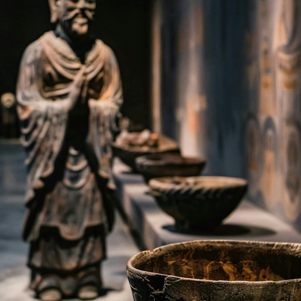 Buddhist Statue In A Museum