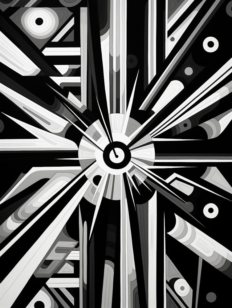 Perception Abstract Black And White 2