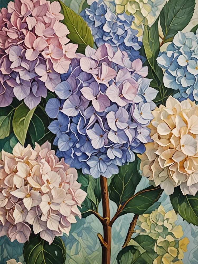 Pastel Hydrangeas no1