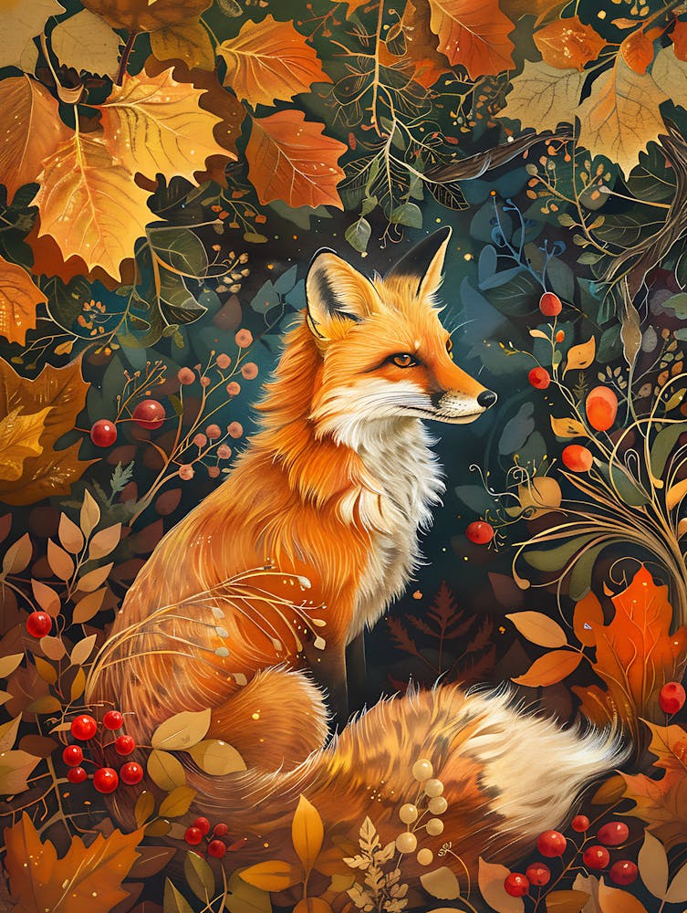 Einsamer Fuchs im Herbst 15