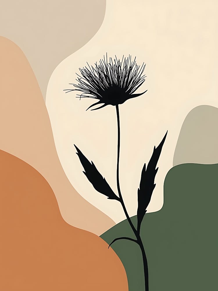 Whimsical Petals in Earthy Pastel Tones