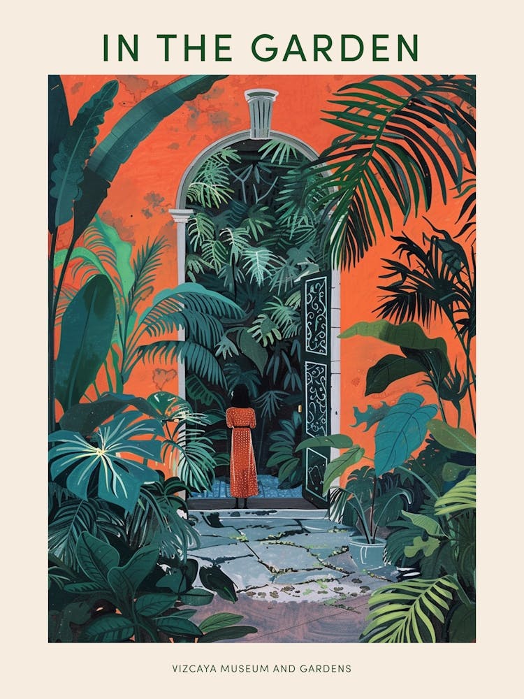 In The Garden Poster Vizcaya Museum And Gardens Usa 2