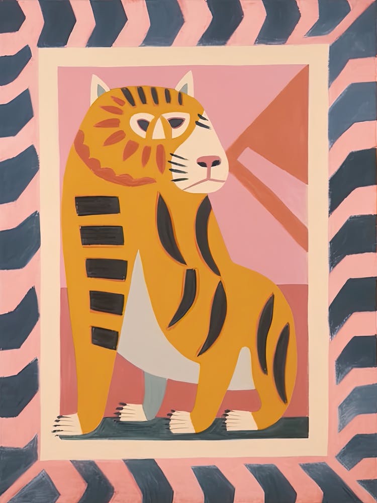 Pink Folk Tiger 4