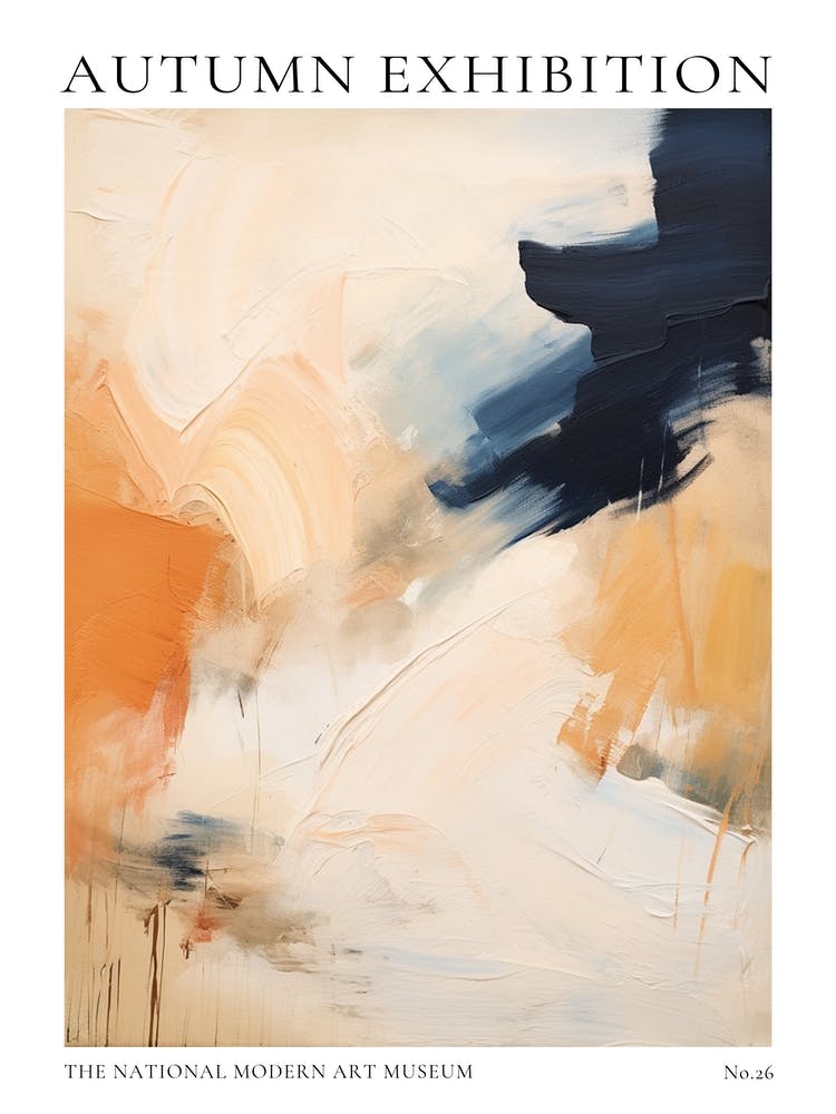 Autumn Exhibition Modern Abstract Poster 26