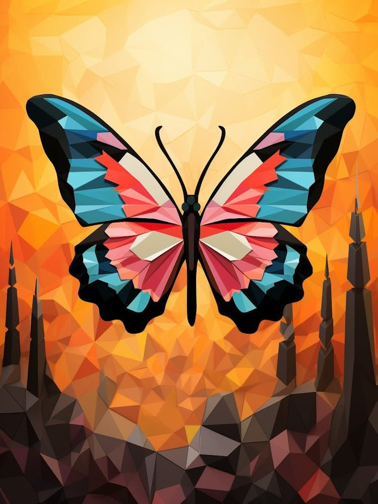Butterfly Abstract Pop Art 3