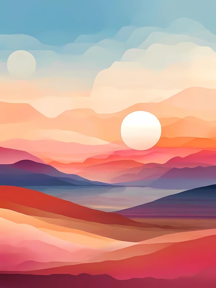 Peinture de Paysage Abstrait 21